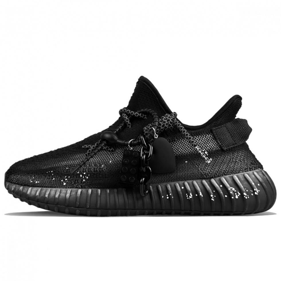 Adidas Originals Yeezy Boost 350 V2 Casual Shoes Unisex Low-Top Black Gray