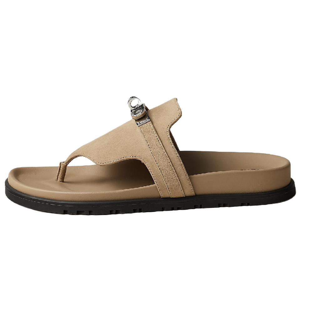 HERMES Empire Flip Flops Women's Brown
