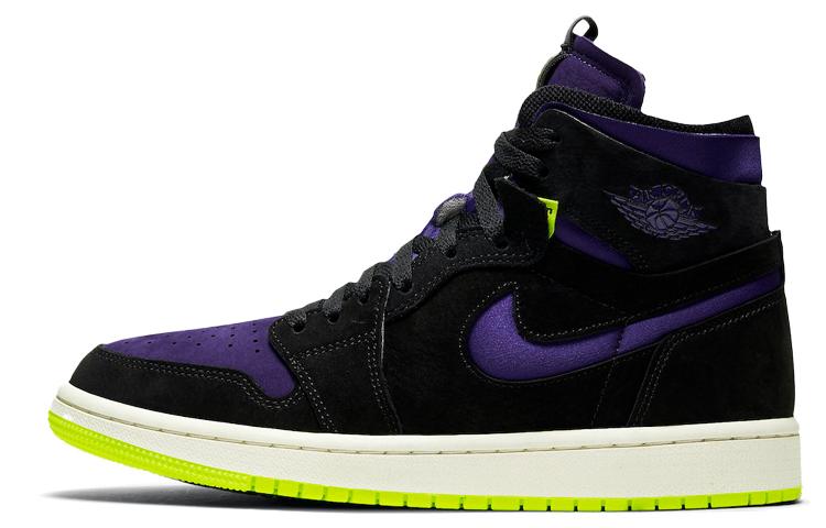 Jordan 1 High Zoom Air Cmft Black Court Purple Lemon Venom Women's