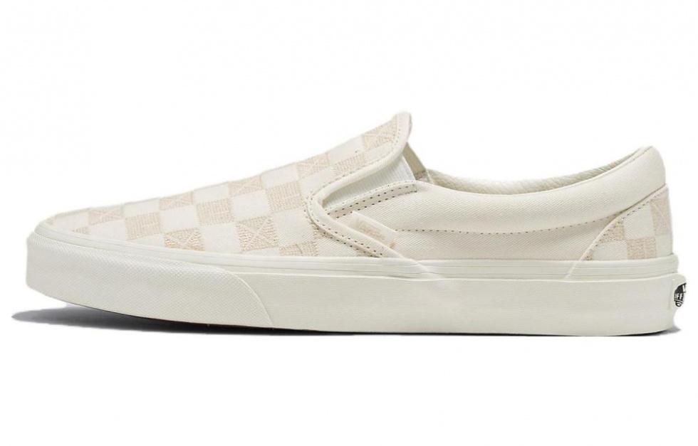 Vans Classic Slip On Stitch Checkerboard 'Beige'