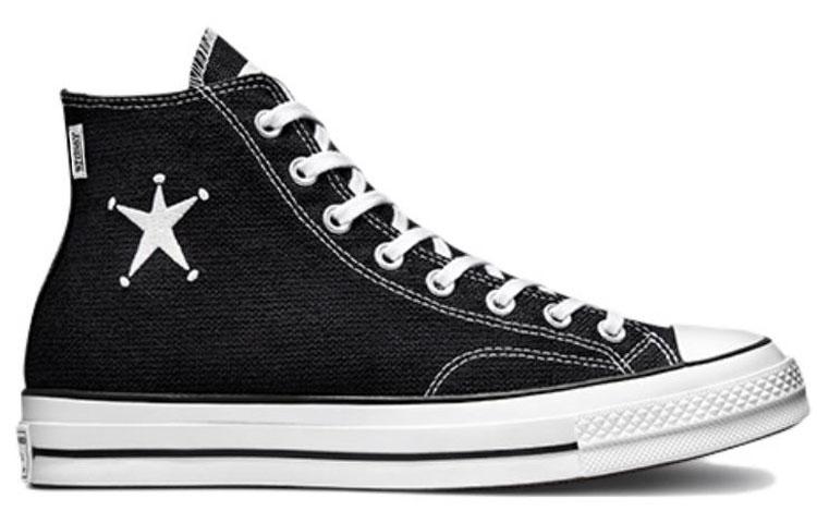 Converse X Stüssy Chuck 70 Hi 'Black/White' Sneakers купить в интернет-магазине Yoocart с быстрой доставкой по России.