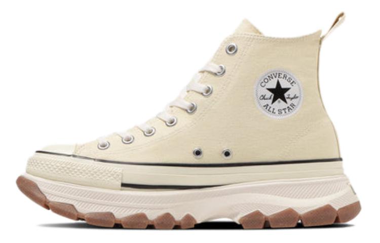 Converse ALL STAR Ⓡ TREKWAVE Z HI Durable Breathable High-Top Canvas Shoes Unisex Beige