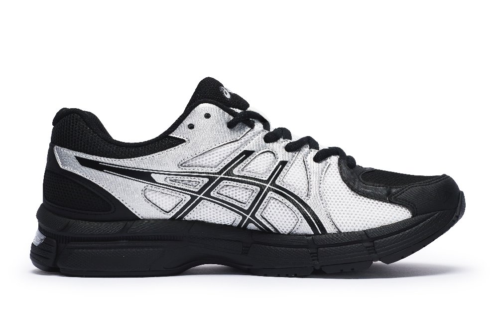 Asics Gel-Exalt 2 Cushioning Wear-Resistant Low-Top Running Shoes Men's Black White Silver
