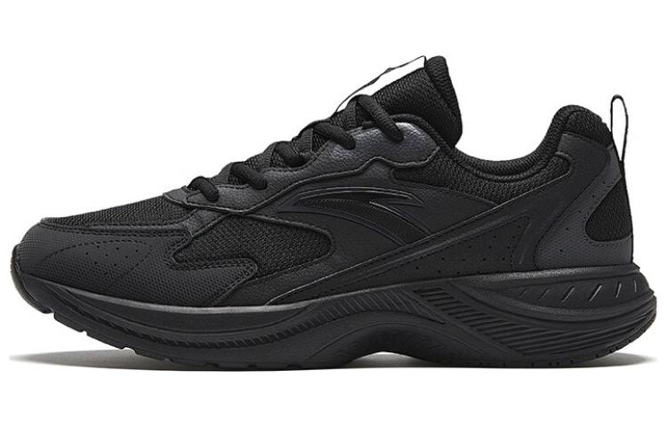 Anta Shock Absorbers With Slip Resistant And Abrasion Resistant Properties Low Top Running Shoes Men's Black