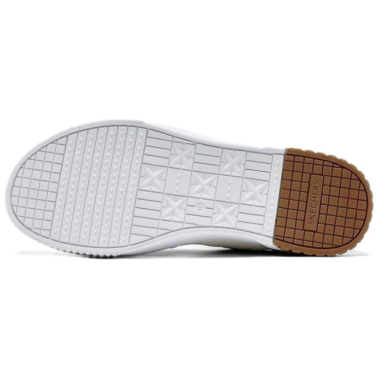 Skechers Court Classics Low Top Skateboard Shoes Men's White Brown купить в интернет-магазине Yoocart с быстрой доставкой по России.