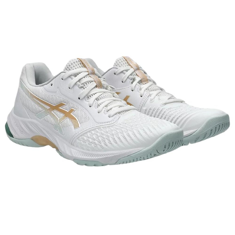 Asics Netburner Ballistic Ff 3 White Champagne Women's