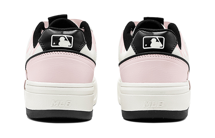 MLB Chunky Liner Summer Travel Romantic Casual Sweetheart Lover Heart Patch Low-Top Skateboard Shoes Unisex Pink