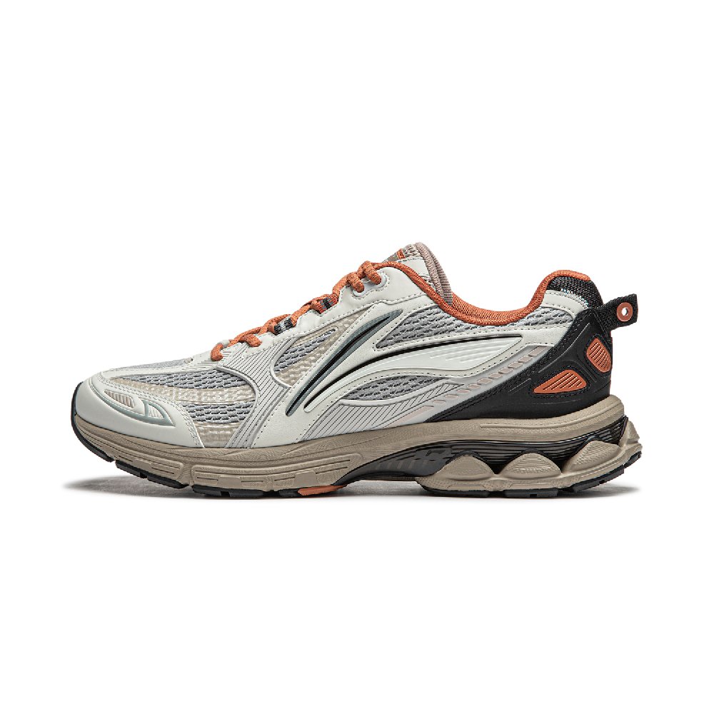LiNing Shake 2.0 Shock Absorbers Slip Resistant Abrasion Resistant Lightweight Low top Running Shoes Men's Gray Black
