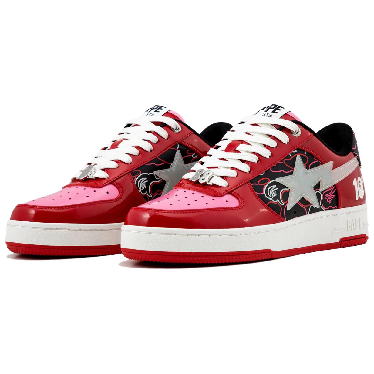 88rising x A BATHING APE STA 02 Low top Skateboard Shoes Men's Red