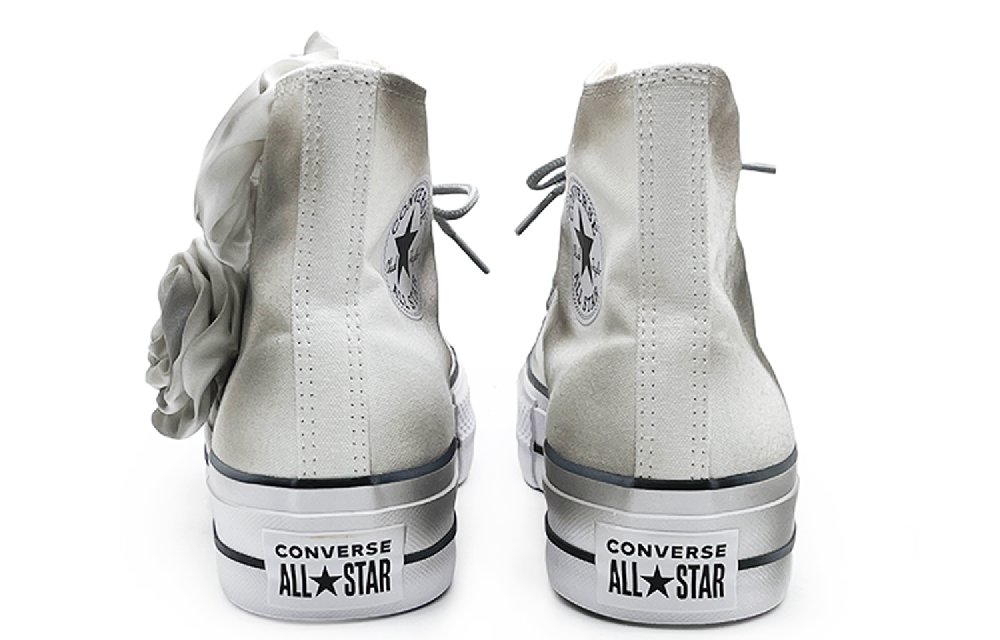Converse Chuck Taylor All Star Non-slip Lightweight High-Top Canvas Shoes Women's Gray