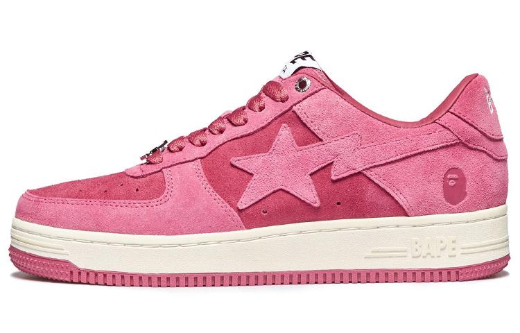 A BATHING APE Bape Sta Pink Suede
