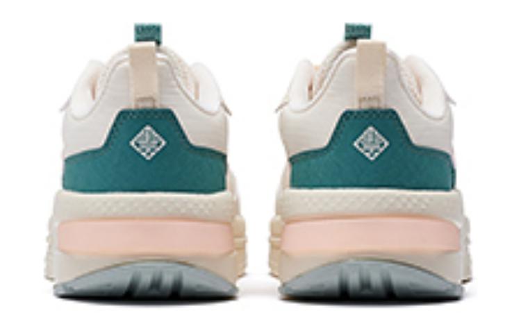 361° Anti Slip Wear Resistant Low Top Sports Casual Shoes Women's Beige Cyan