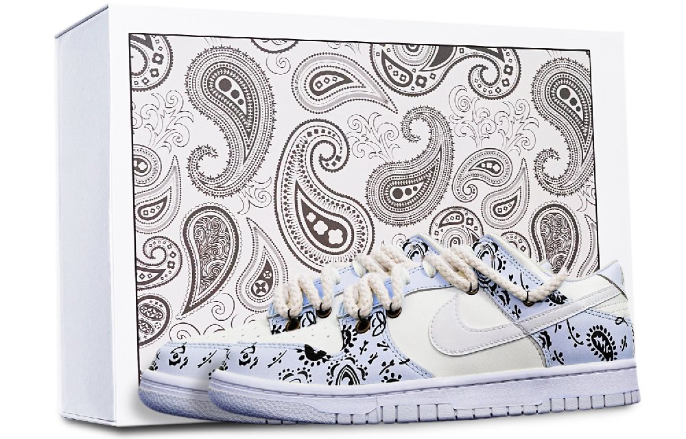 Nike Dunk Skateboard Shoes Women's Low-Top Blue White