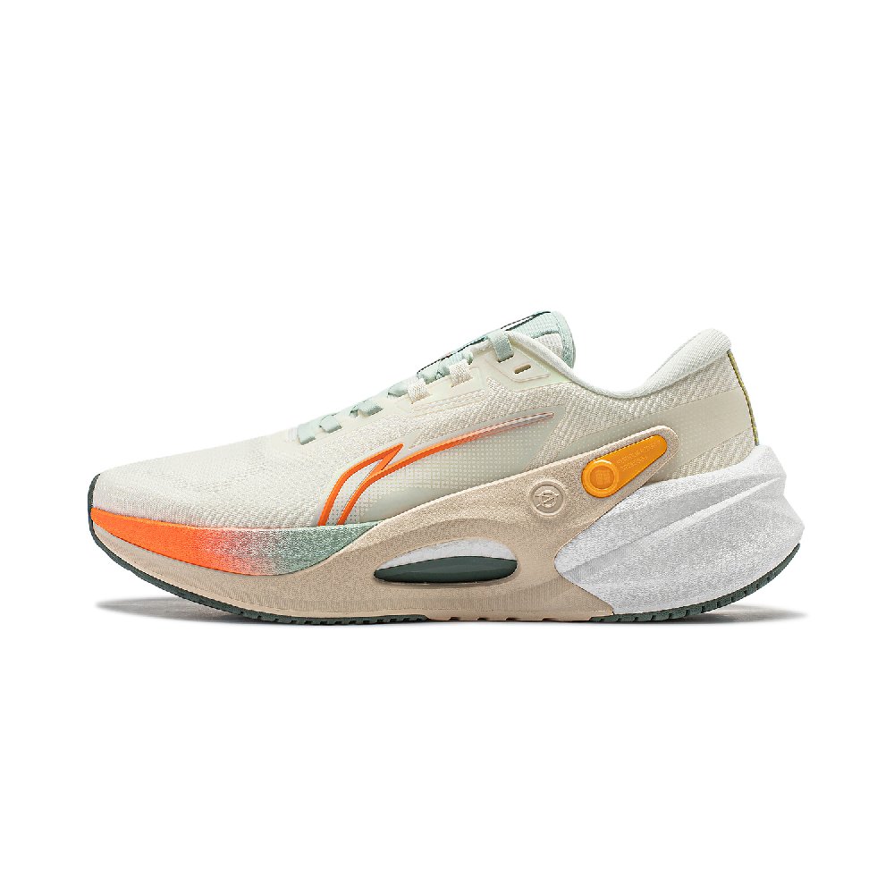 LINING Furious Rider 7.0 V2 Running Shoes Men's Low top Ecru/Carrot Orange