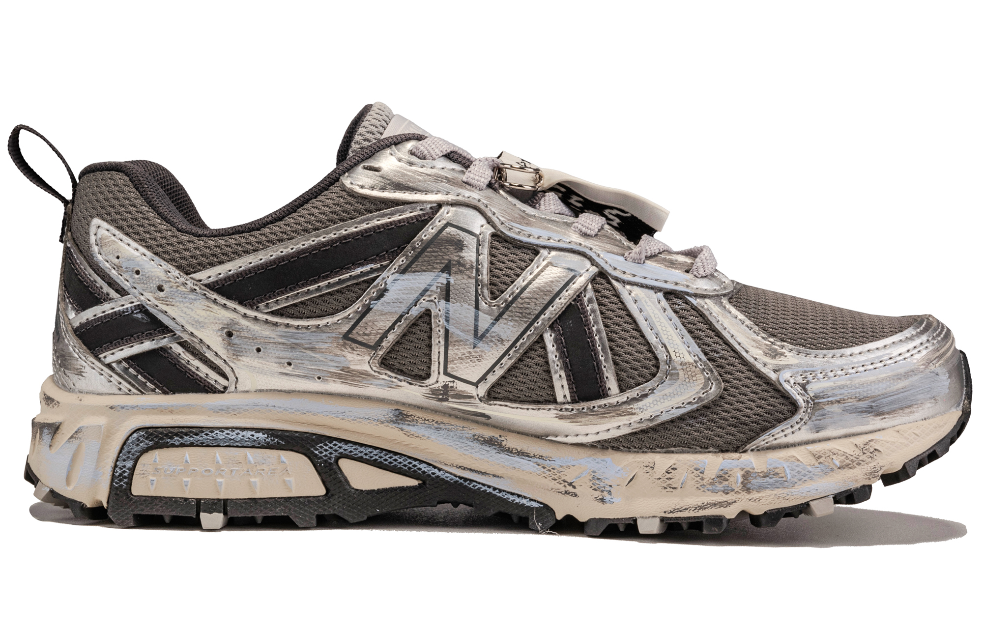 New Balance NB 410 V5 Abrasion Resistant Low Top Running Shoes Unisex Silver Black купить в интернет-магазине Yoocart с быстрой доставкой по России.