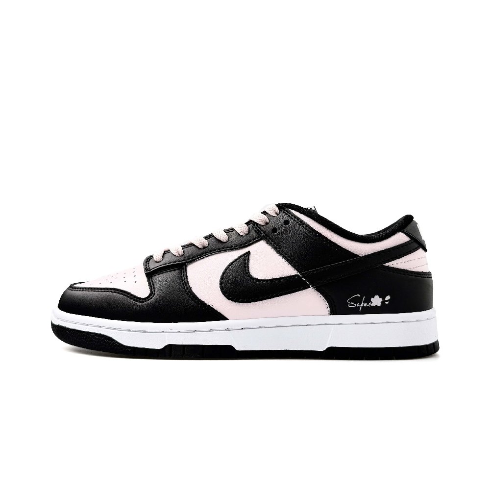 Nike Dunk Spring Romantic Shock Absorbers Low Top Skateboard Shoes Unisex Black Pink