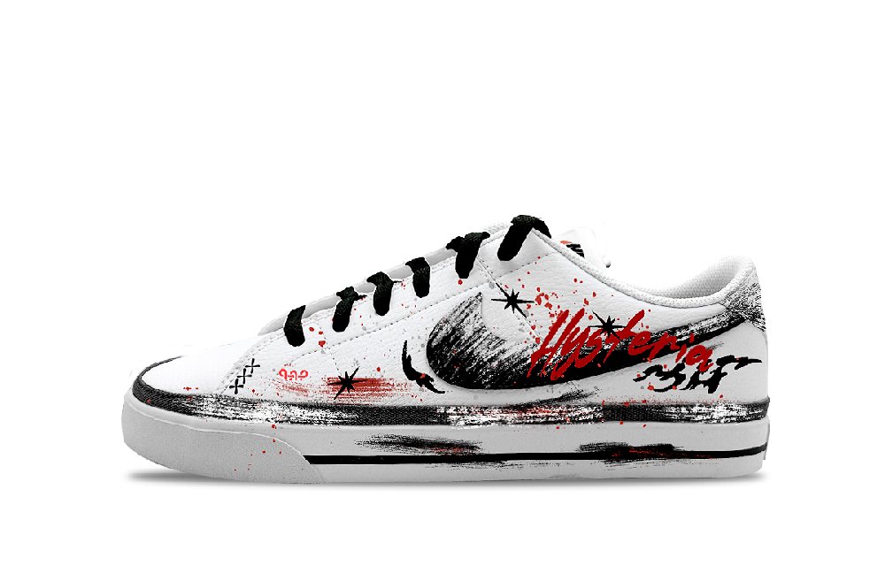 Nike Court Legacy Wear resistant And Lightweight Low top Skateboard Shoes Unisex Black White