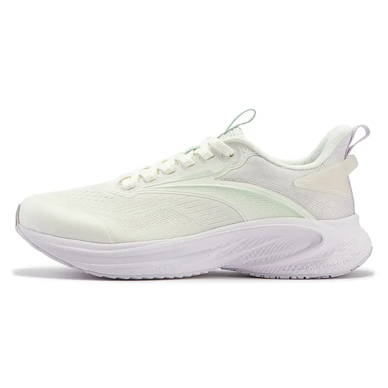 361° Speed Slip Resistant And Breathable Low Top Running Shoes Women's Feather White Micro Grape Purple