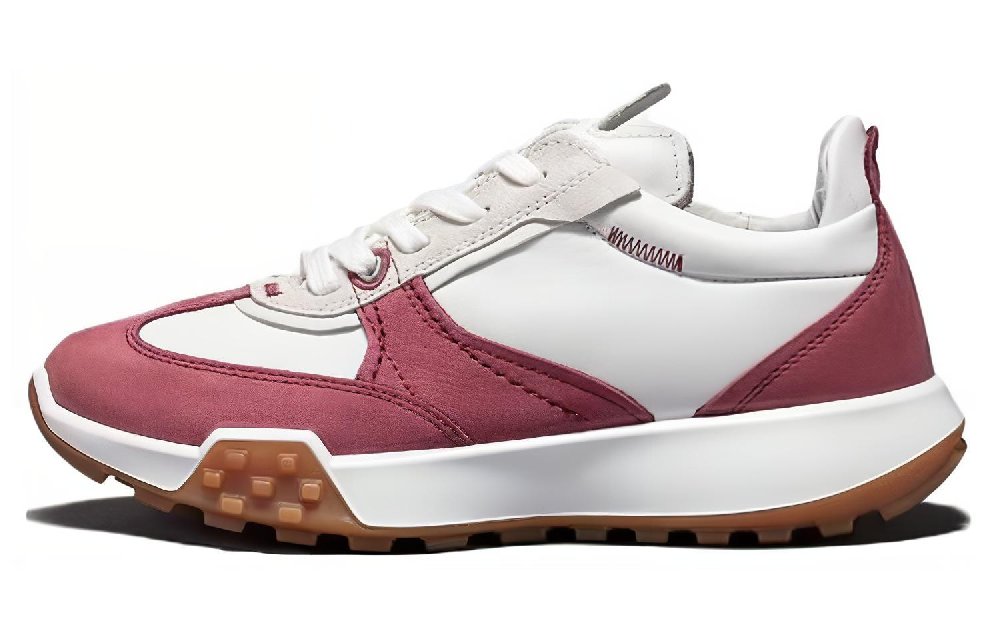 Ecco Low Top Casual Shoes Women's Red White