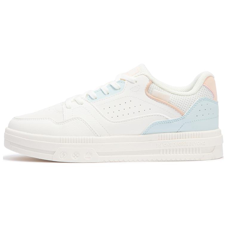 361° Slip-Resistant Cushioning Balance Low-Top Skateboard Shoes Women's White Blue