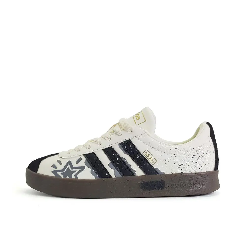 Adidas VL COURT 2.0 Low top German Army Trainers Unisex Black White