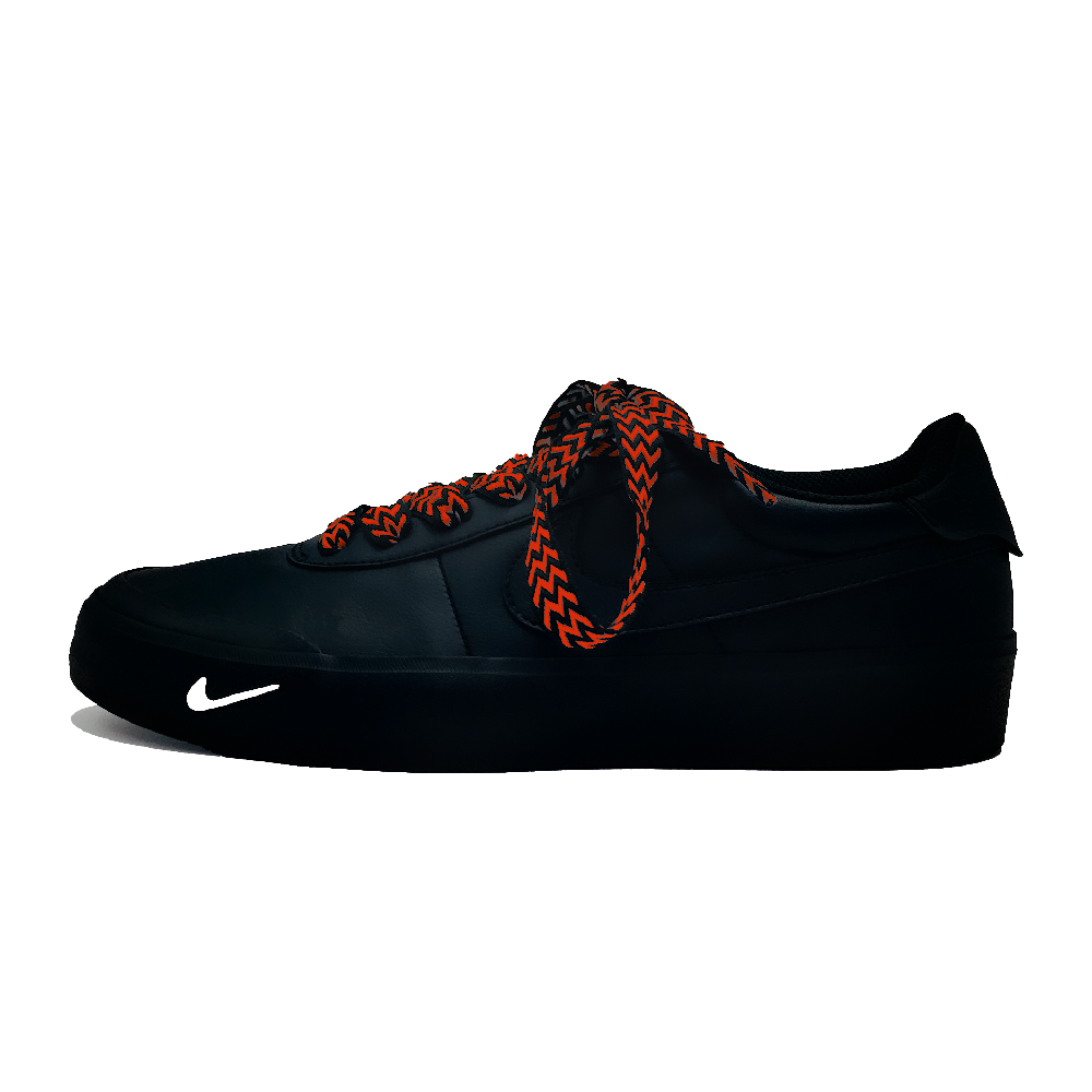 Nike Court Shot Di Panther Abrasion Resistant Low Top Skateboard Shoes Unisex Black