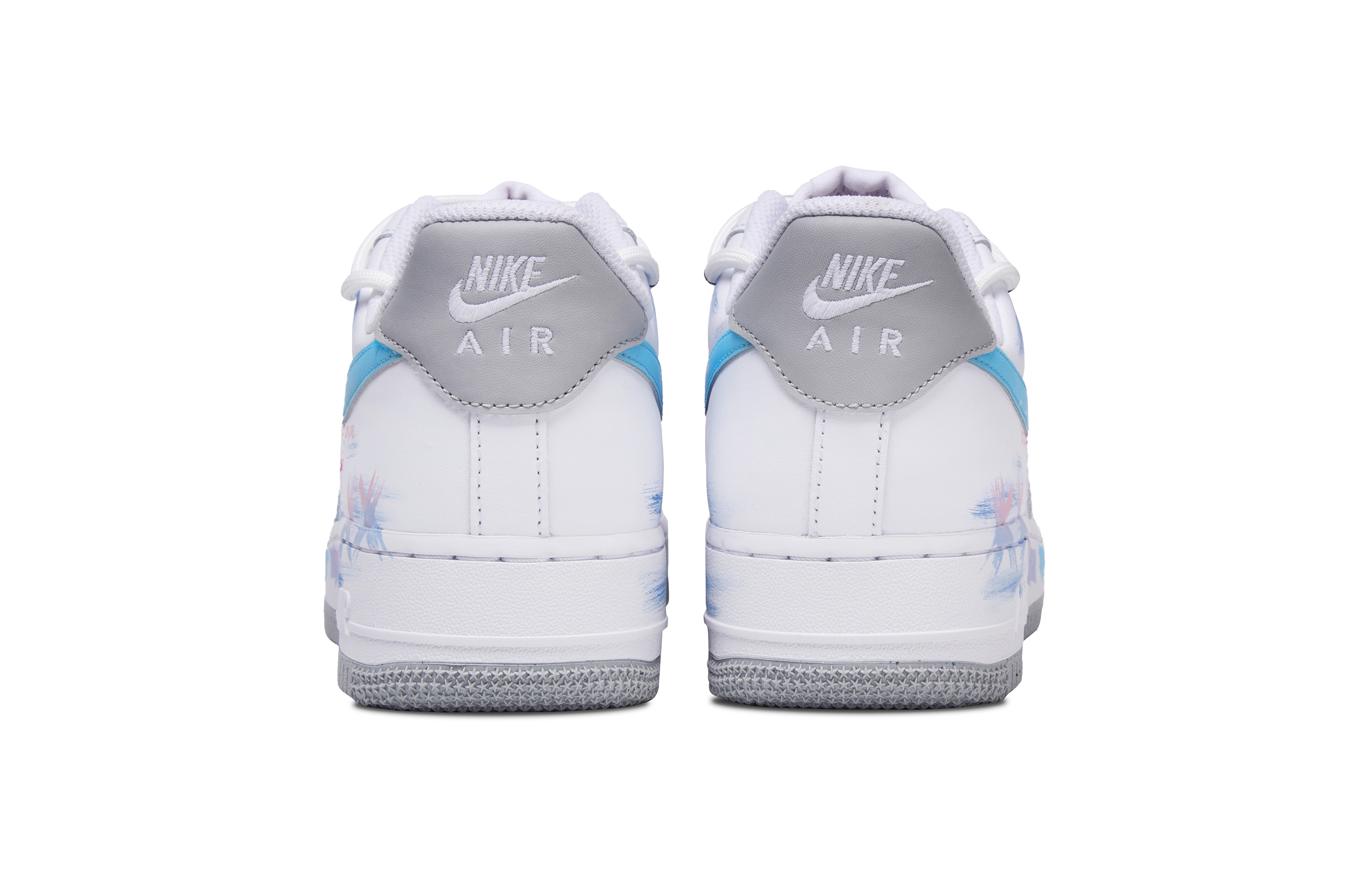 Nike Air Force 1 Midsummer Party Abrasion Resistant Low Top Skateboard Shoes Men's Pink Blue купить в интернет-магазине Yoocart с быстрой доставкой по России.