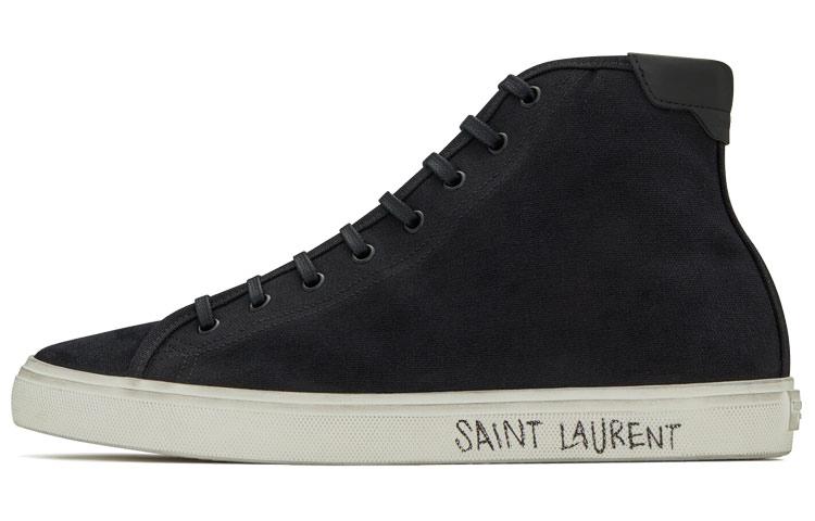 SAINT LAURENT Malibu Mid Black White