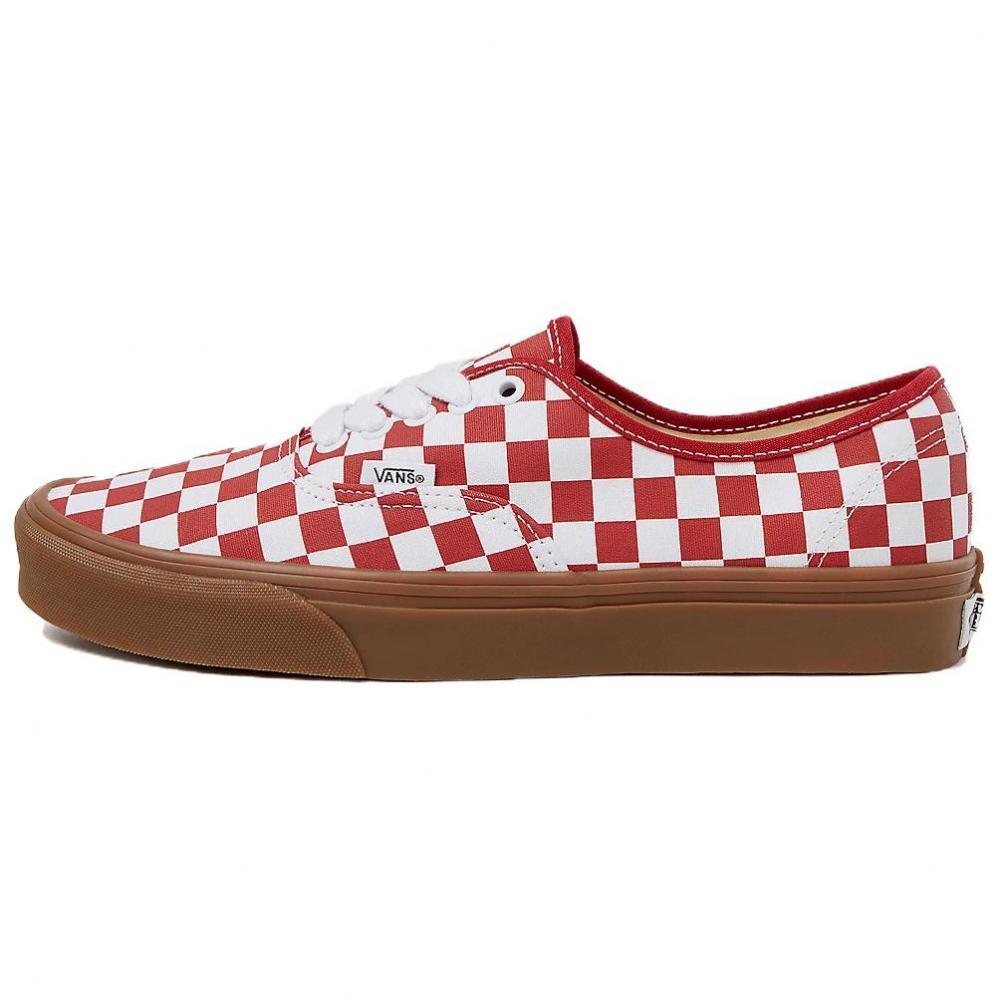 Vans Authentic Anti-Slip Wear-Resistant Low-Top Skateboard Shoes Unisex Red