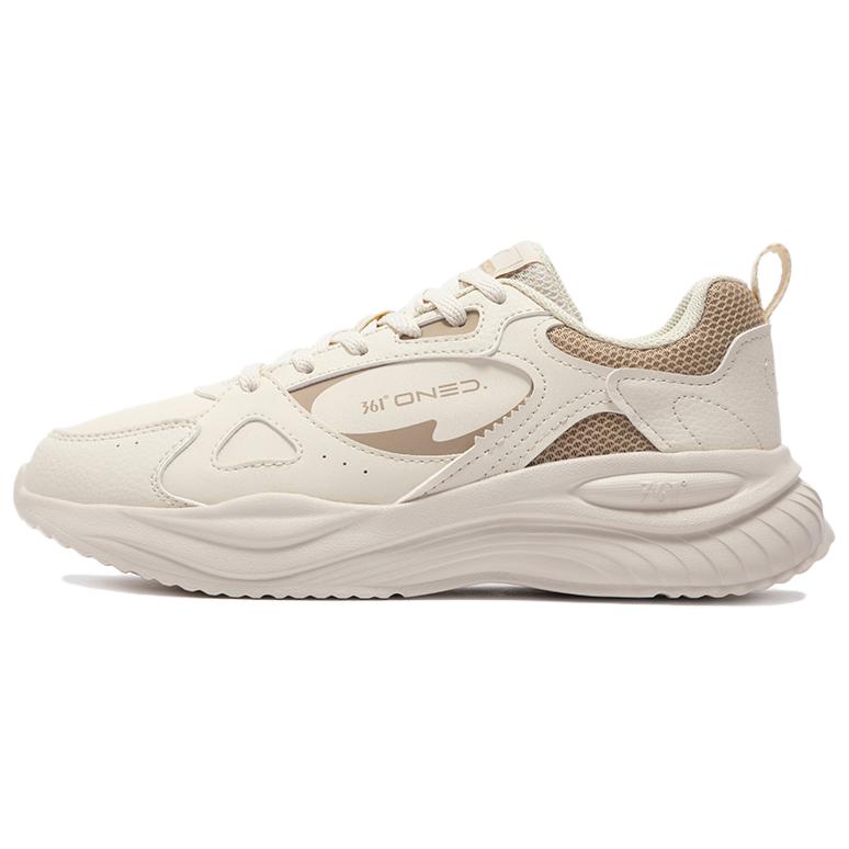 361° Anti-Slip Wear-Resistant Low-Top Casual Running Shoes Women's Beige Brown