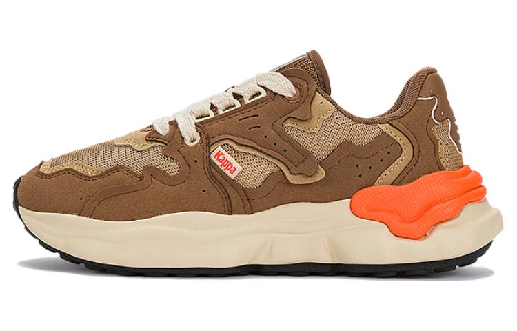 Kappa Durable Breathable Low-Top Casual Running Shoes Unisex Brown