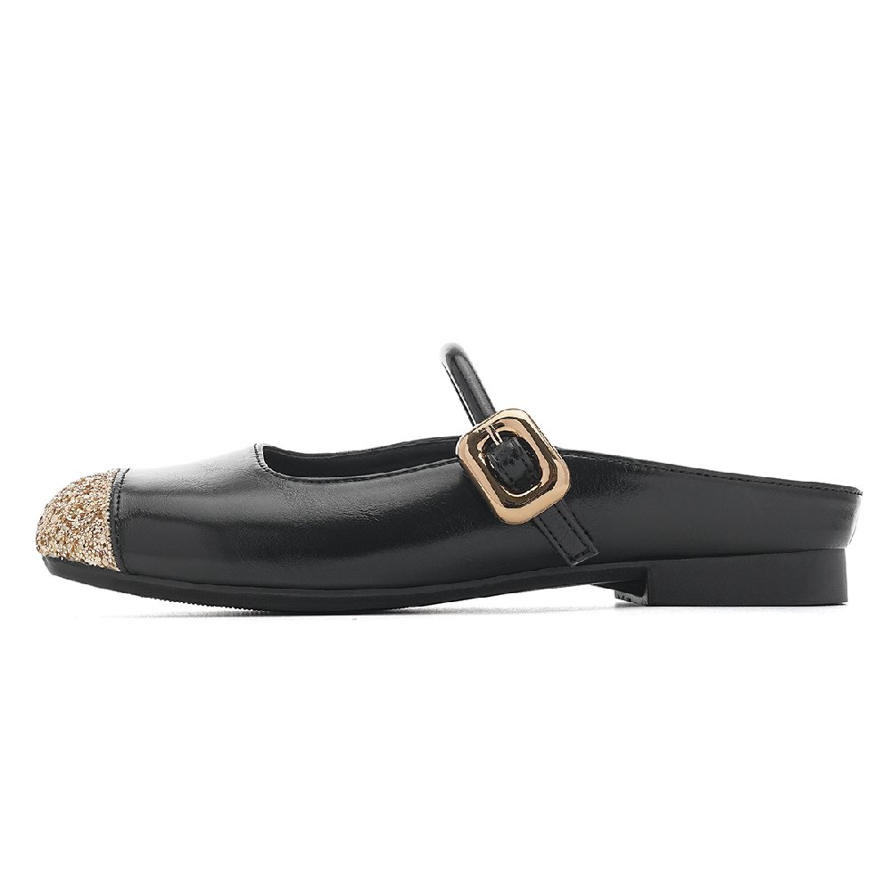 EBLAN Wrap-toe Slippers Women's Black