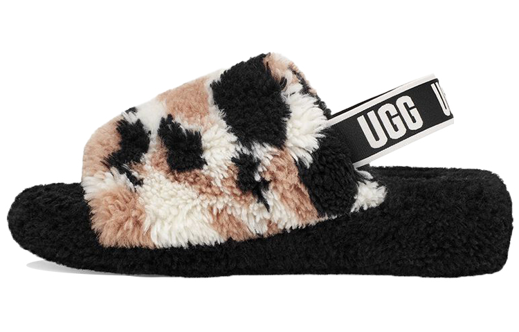 UGG Fluff Yeah 'White Black Brown' Women's