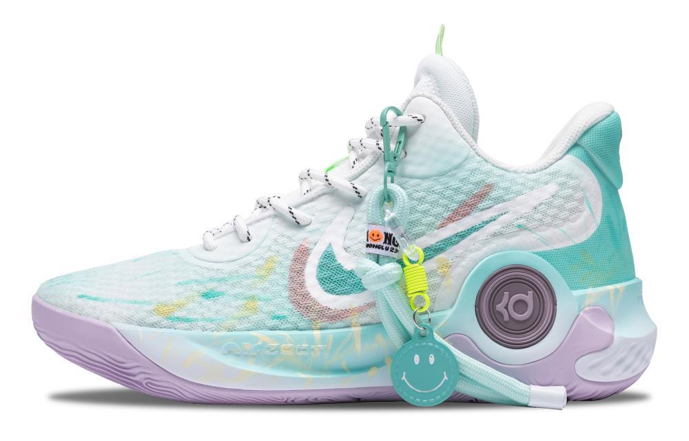 Nike KD Trey 5 IX Vintage Basketball Shoes Unisex Mid-Top Green/White/Yellow
