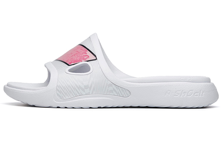 Anta Basketball Collection Rubber Sole Slide Slippers Men's White Red Yellow