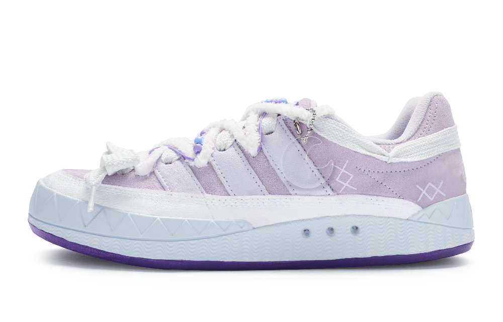 Adidas Originals Adimatic Low-Top Skateboard Shoes Unisex Light Purple White