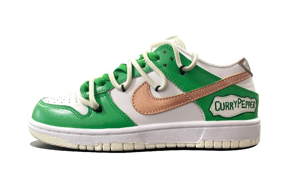 Nike Dunk Low Retro Low-Top Skateboard Shoes Men's Gold Green