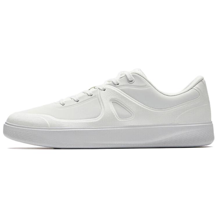 Anta Abrasion Resistant Shock Absorbers Low Top Skateboard Shoes Men's White