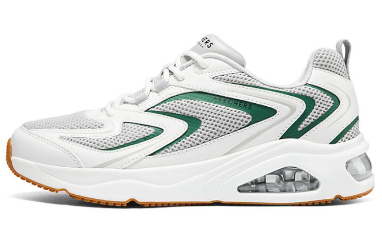 Skechers Wear resistant And Lightweight Low Top Running Shoes Men's White Gray