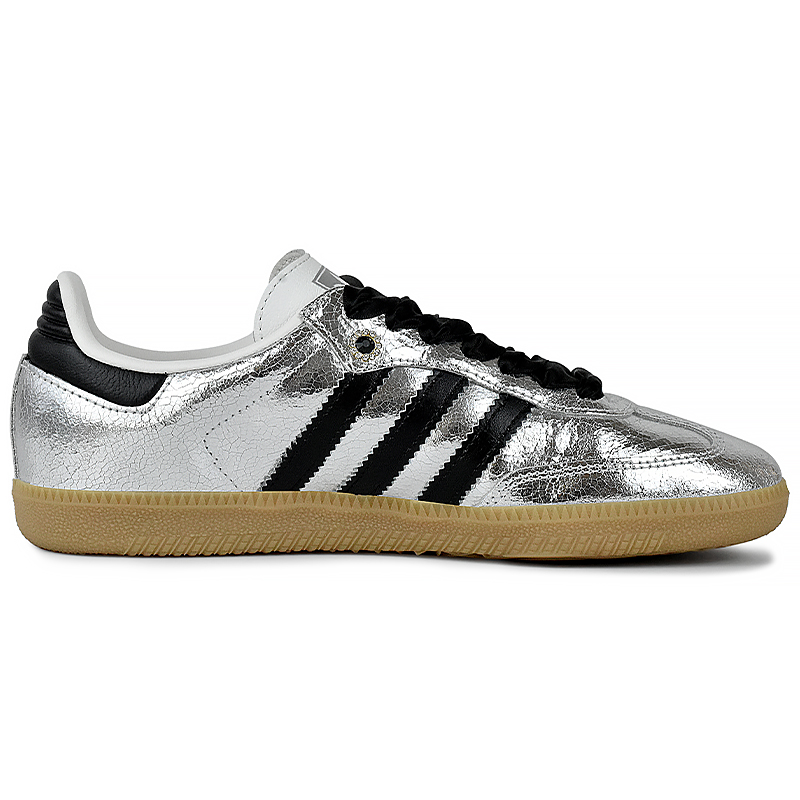 Adidas Originals SAMBA OG Wear resistant And Lightweight Low Top Skateboard Shoes Women's Silver Black купить в интернет-магазине Yoocart с быстрой доставкой по России.