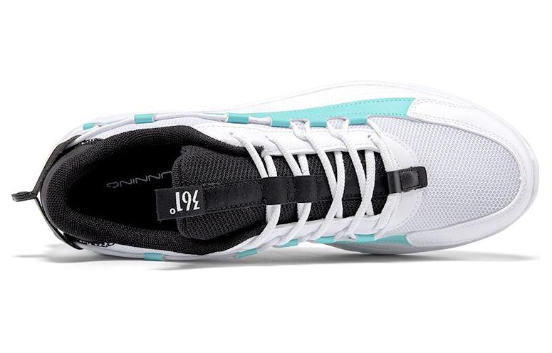 361° Cushioning Breathable Lightweight Low-Top Casual Shoes Men's White Black