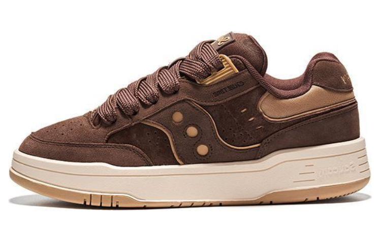 Saucony CHILLTIME Wear-Resistant Low-Top Casual Shoes Unisex Brown