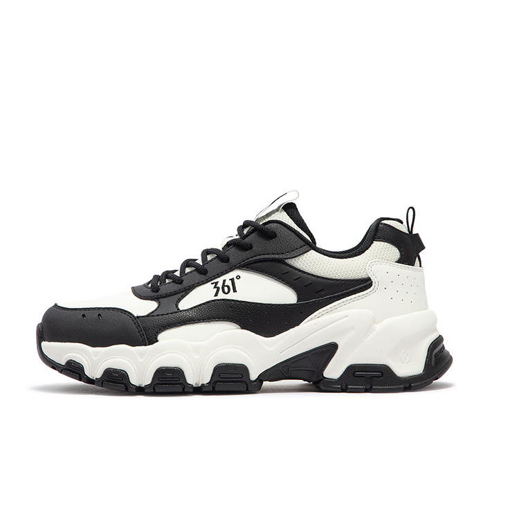 361° Anti Slip Wear Resistant Low Top Casual Shoes Women's White Black