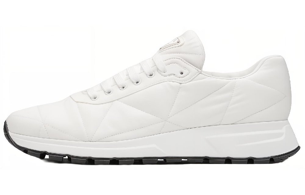 PRADA Quilted Nylon Sneakers White