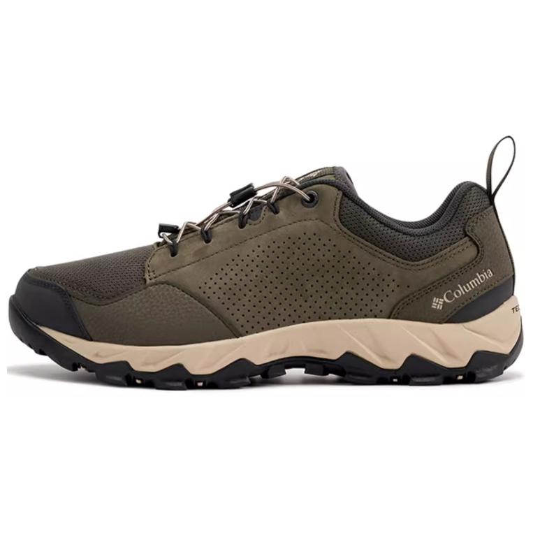 Columbia Anti-Slip Wear-Resistant Low-Top Trekking Shoes Men's Moss Green