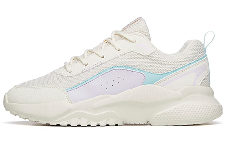 Anta Cushioned Slip-Resistant Abrasion-Resistant Low-Top Casual Shoes Women's White Blue