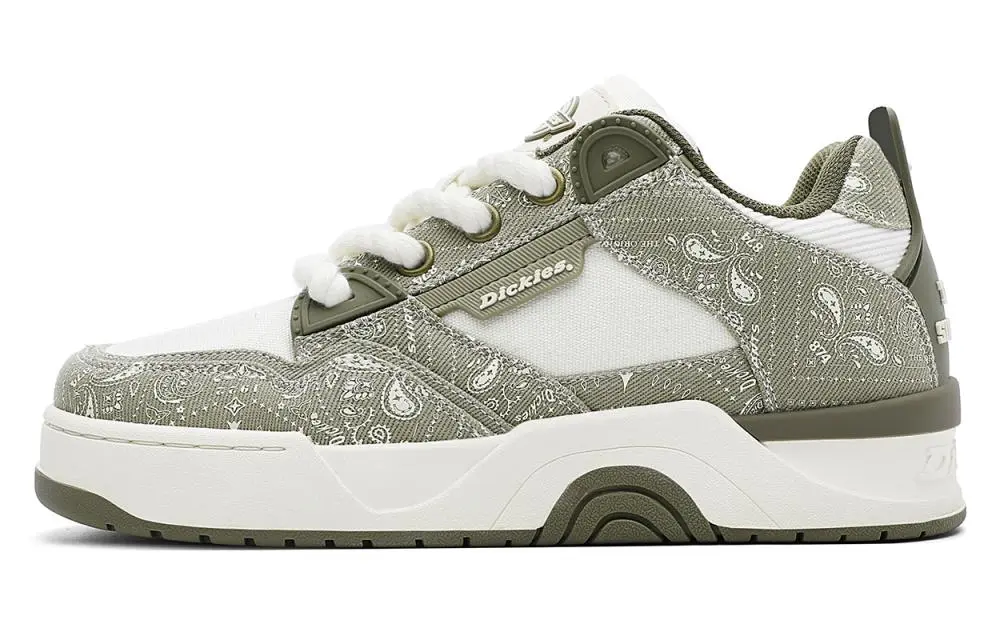Dickies Low top Skateboard Shoes Men's Pea Green White