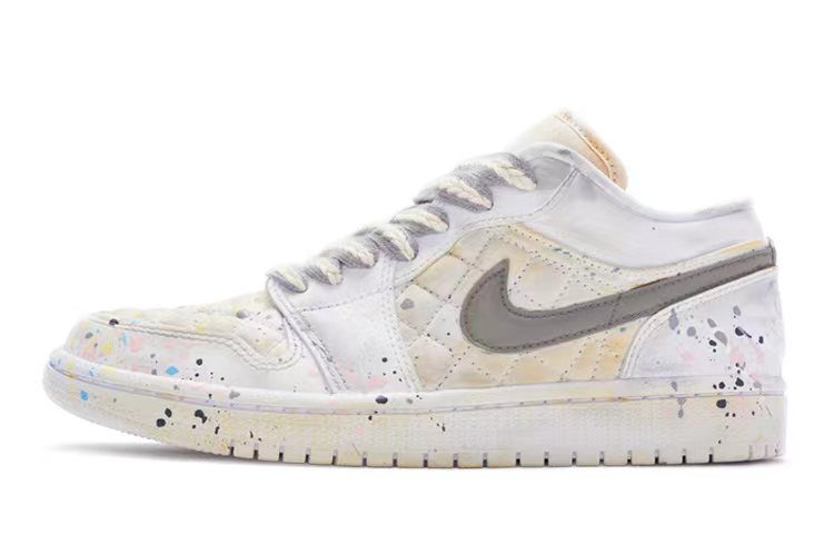 Jordan Air Jordan 1 Low Top Vintage Basketball Shoes Women's Ecru