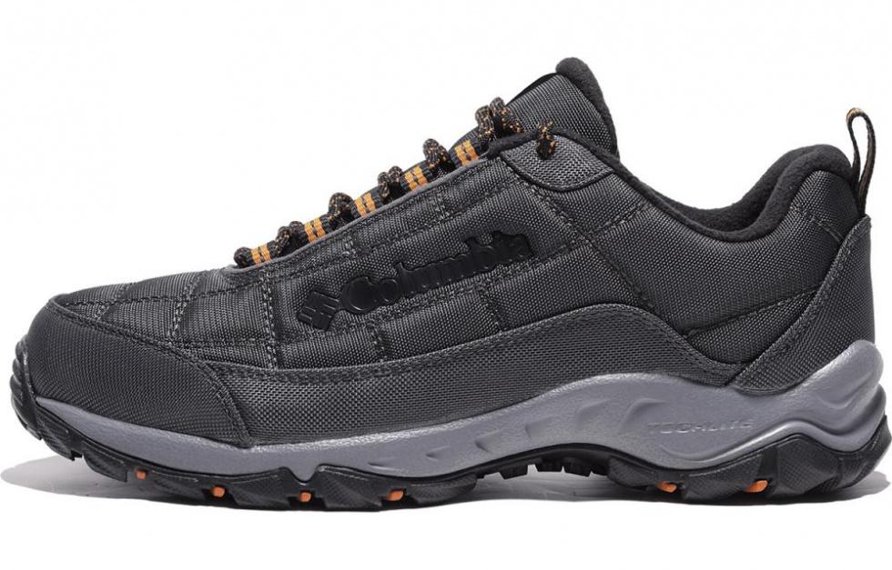 Columbia Cushioned Anti-Slip And Wear-Resistant Warm Low-Top Hiking Shoes Men's Gray