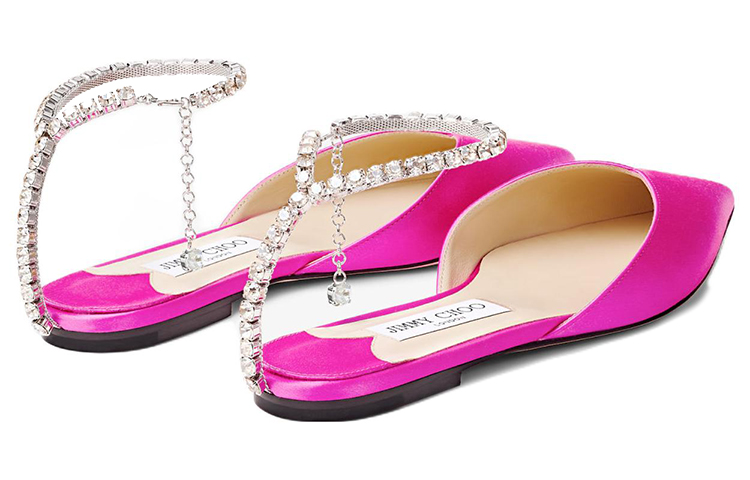 Jimmy Choo Saeda Crystal-embellished Pumps